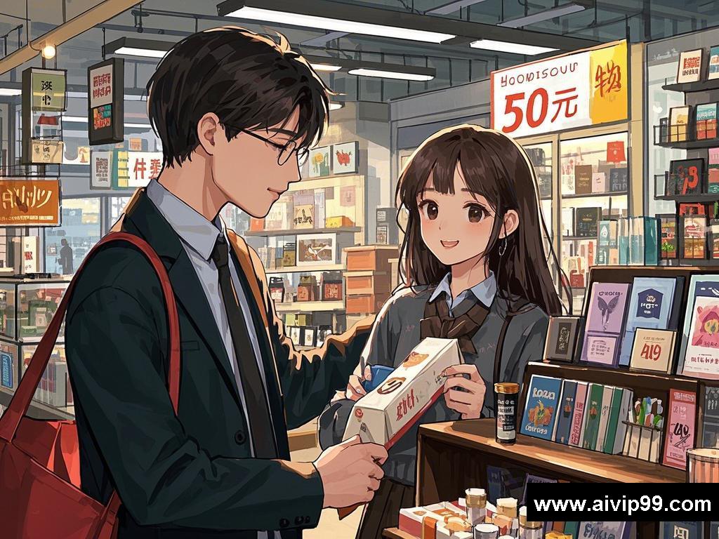 购物优惠中的浪漫邂逅